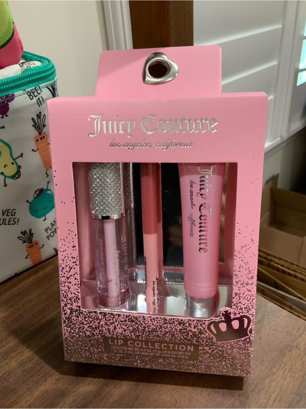 Juicy Couture Pink Lip Set with Sparkle Gloss & Lip Butter